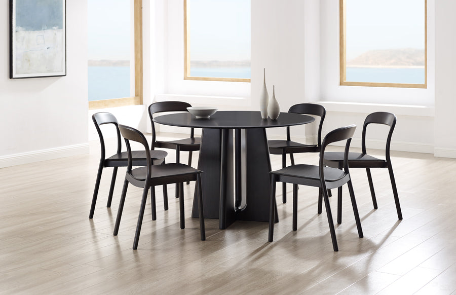 Luna Round Table by Greenington, showing luna round table in live shot.