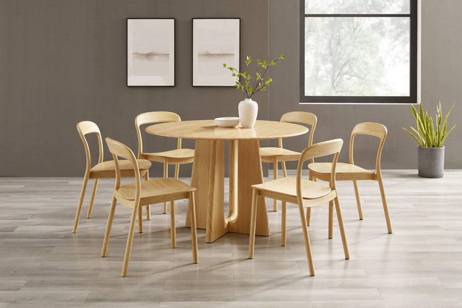Luna Round Table by Greenington, showing luna round table in live shot.