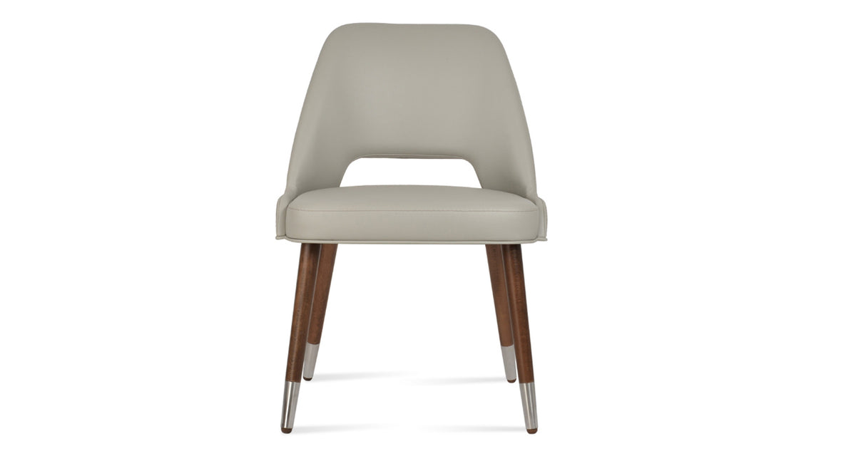 Marash Wood Dining Chair by SohoConcept, showing front view of marash wood dining chair