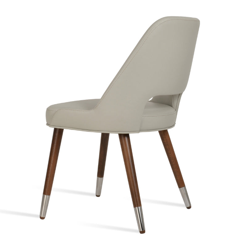 Marash Wood Dining Chair by SohoConcept, showing side view of marash wood dining chair