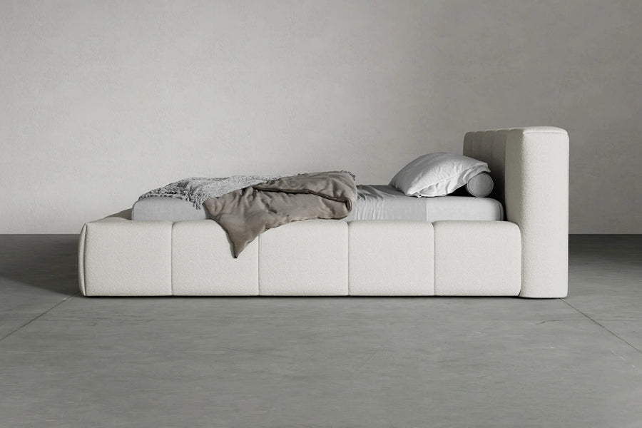 Maren Bed by Viesso, showing maren bed in live shot.