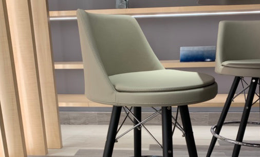 Martini MW Stool by SohoConcept, showing closeup view of martini mw stools in live shot.