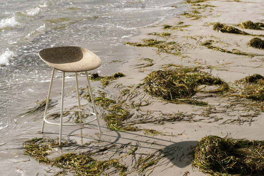 Mat 29.5" Barstool by Normann Copenhagen, showing mat 29.5" barstool in live shot.
