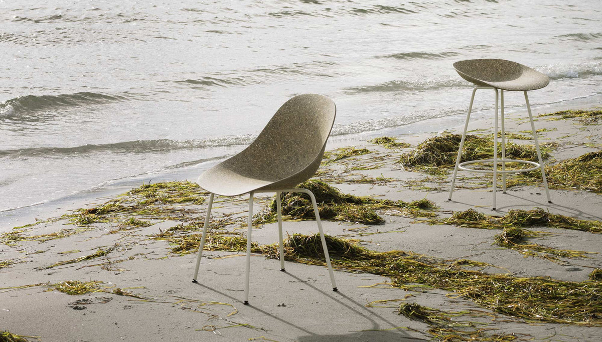 Mat 33.5" Barstool by Normann Copenhagen, showing mat 33.5" barstool in live shot.