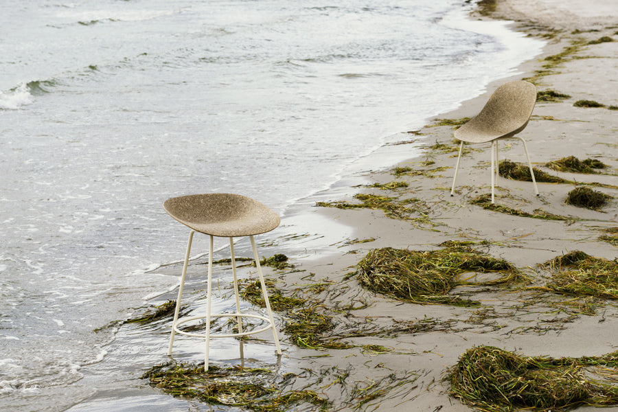 Mat 33.5" Barstool by Normann Copenhagen, showing mat 33.5" barstool in live shot.