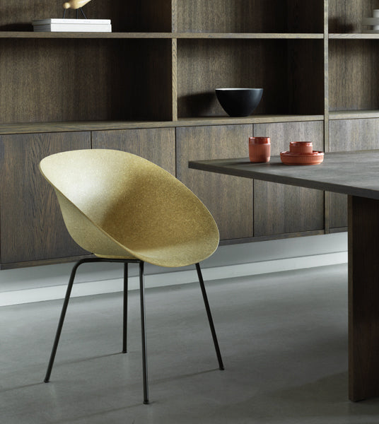 Mat Armchair by Normann Copenhagen , showing mat armchair in live shot.