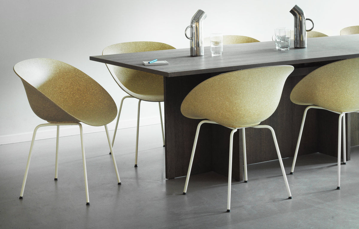 Mat Armchair by Normann Copenhagen , showing mat armchairs in live shot.