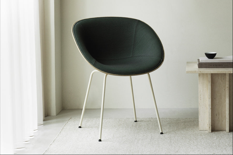 Mat Armchair by Normann Copenhagen , showing mat armchair in live shot.