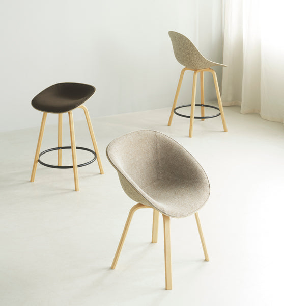 Mat Armchair by Normann Copenhagen , showing mat armchair in live shot.