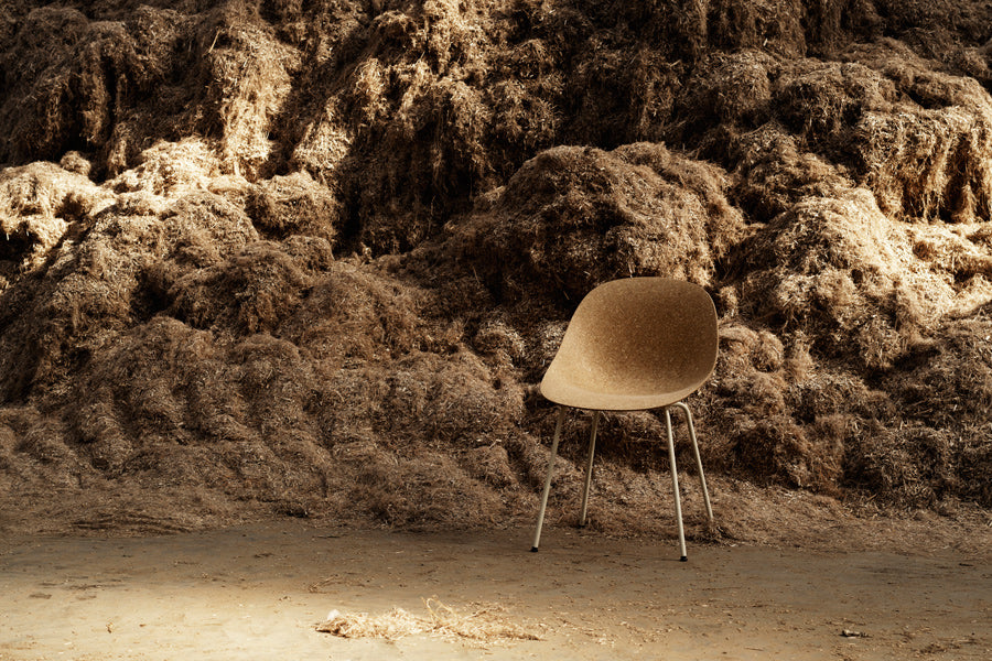 Mat Chair by Normann Copenhagen, showing mat chair in live shot.