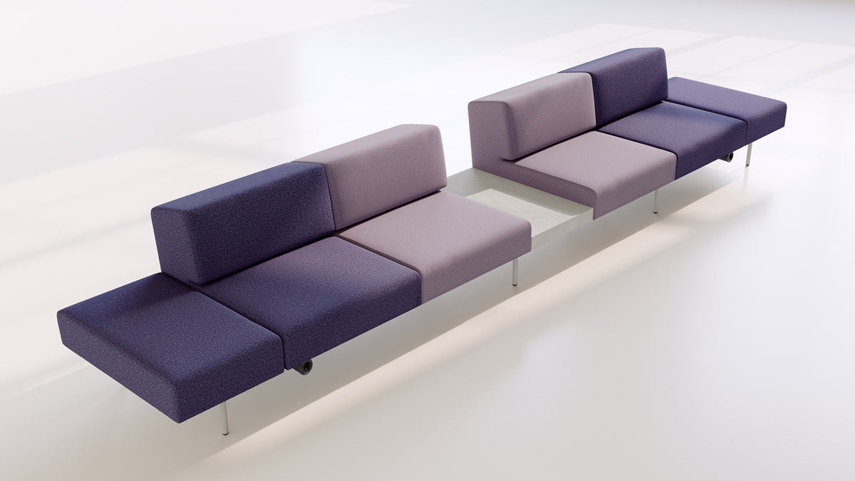Matt Modern Modular System Pieces by B&T, showing matt modern modular system pieces in live shot.