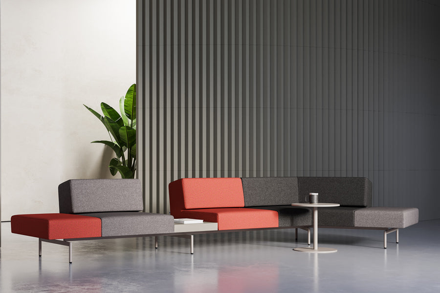 Matt Modern Modular System Pieces by B&T, showing matt modern modular system pieces in live shot.