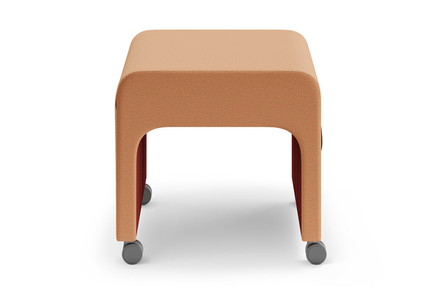 May Mobile Stool by B&T, showing side view of may mobile stool in com/col group.
