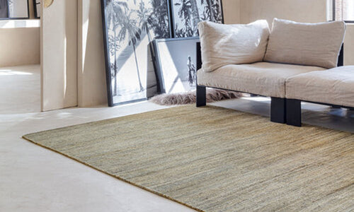 Meadow 271.001.100 Hand Knotted Rug by Ligne Pure, showing meadow 271.001.100 hand knotted rug in live shot.