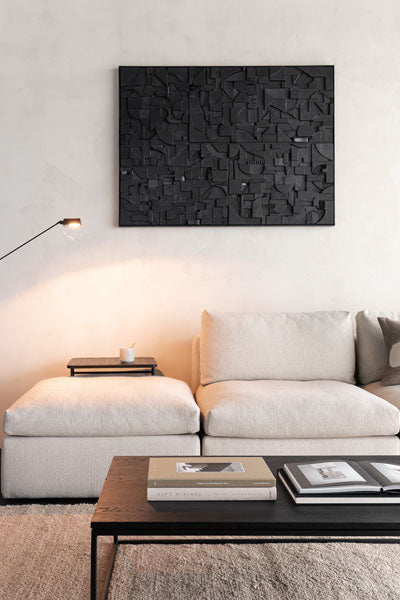 Mellow Sofa by Ethnicraft, showing mellow sofa in live shot.