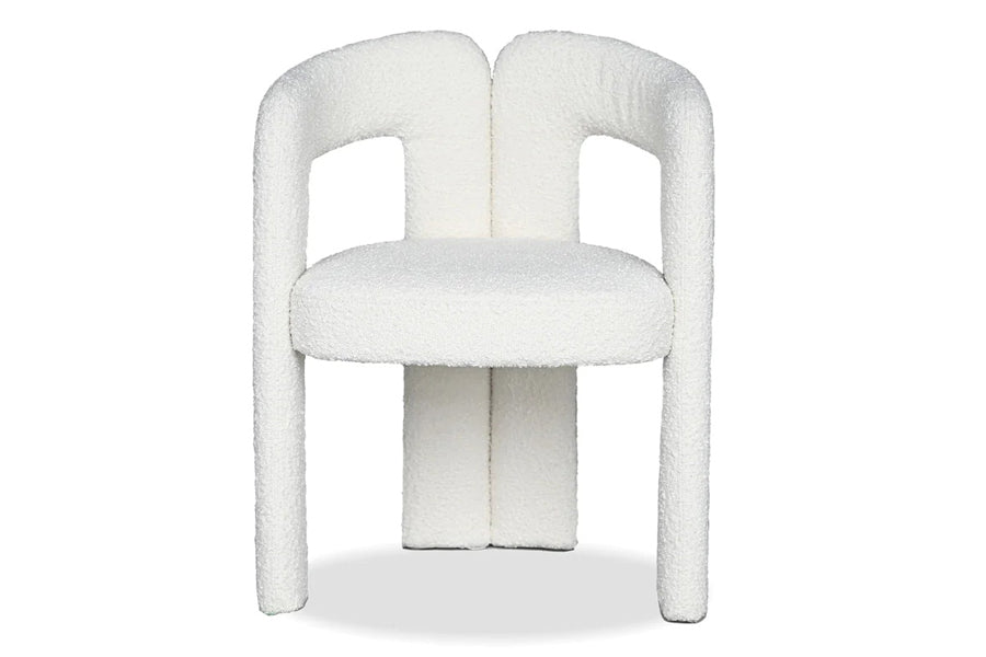 Melrose Dining Chair by Mobital, showing front view of melrose dining chair.