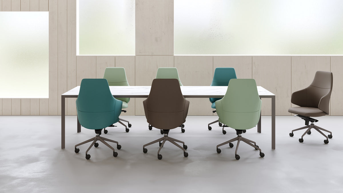 Mentor Premium Office Chair by B&T, showing mentor premium office chairs in live shot.