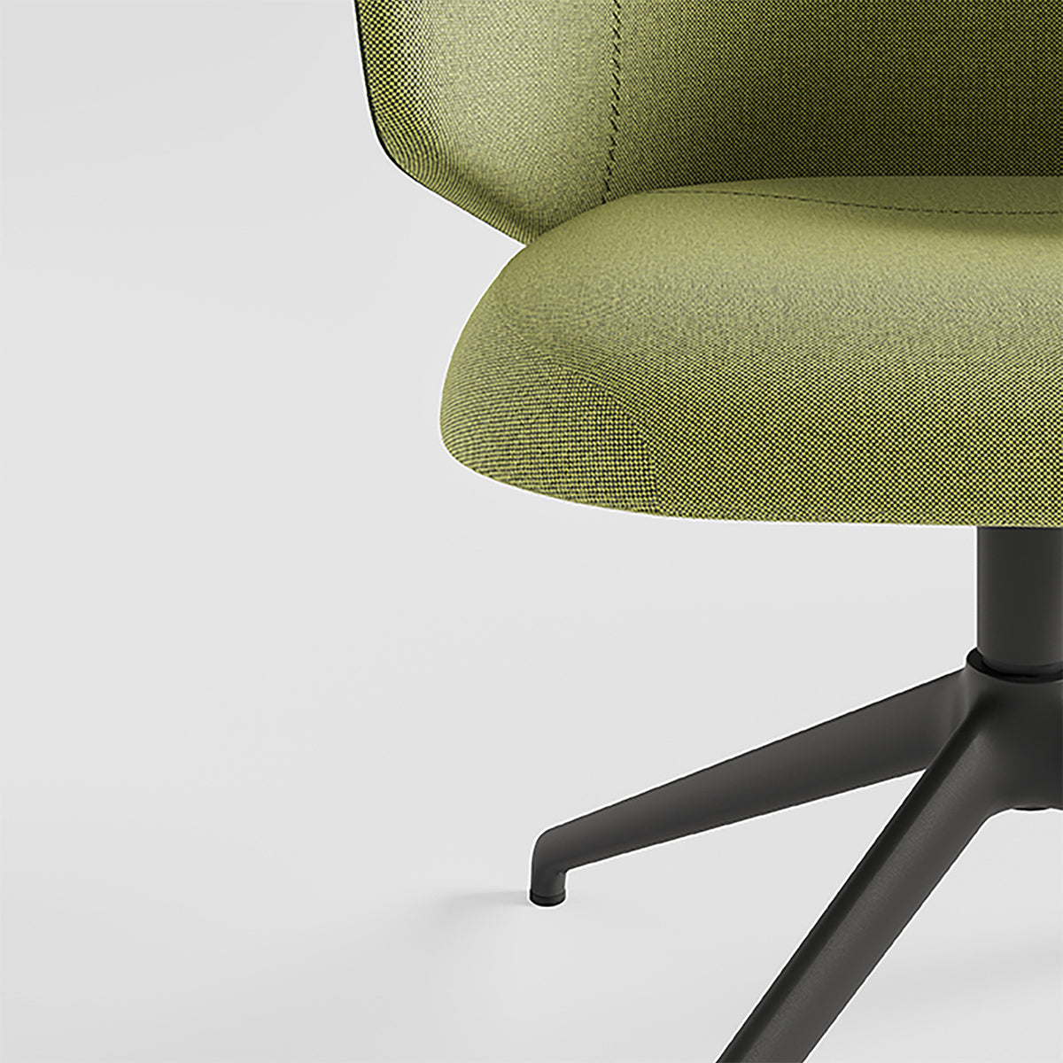 Mentor Premium Swivel Chair by B&T, showing closeup view of mentor premium swivel chair in live shot.