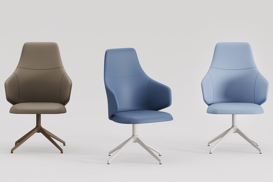 Mentor Premium Swivel Chair by B&T, showing mentor premium swivel chairs in live shot.