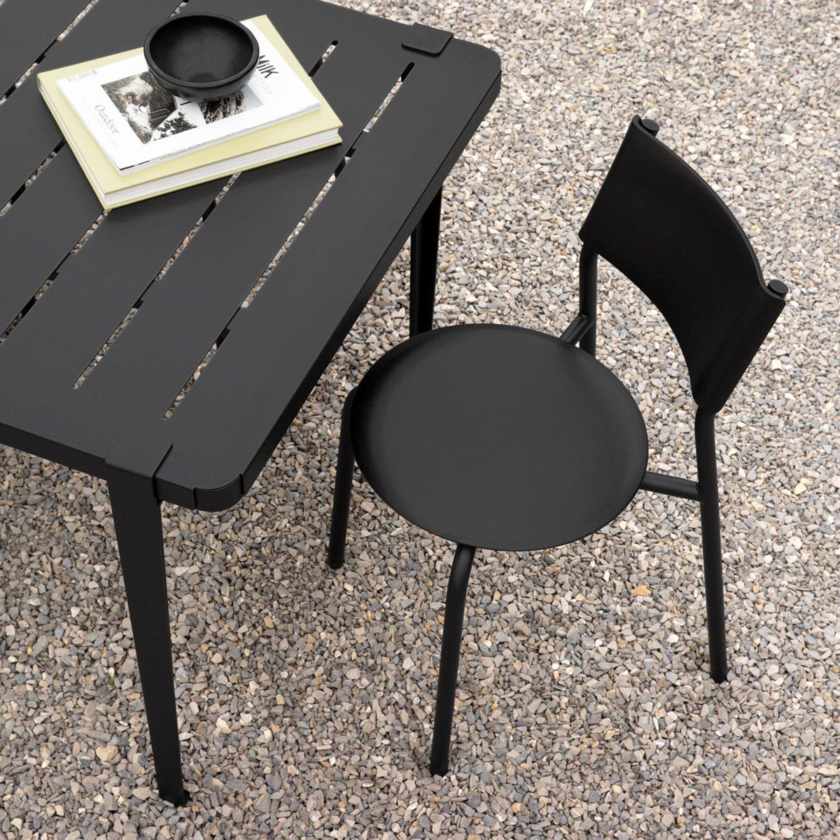 Midi Outdoor Dining Side Chair by TipToe, showing midi outdoor dining side chair in live shot.