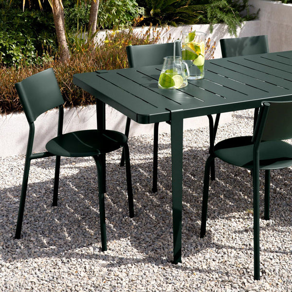 Midi Outdoor Dining Side Chair by TipToe, showing midi outdoor dining side chairs in live shot.
