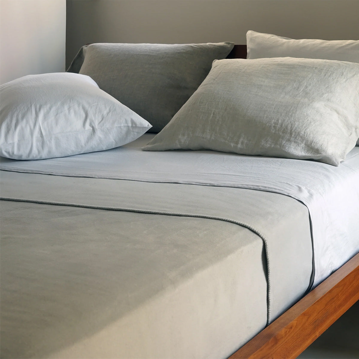 Miller Bedding Collection by Area, showing closeup view of miller bedding collection in live shot.