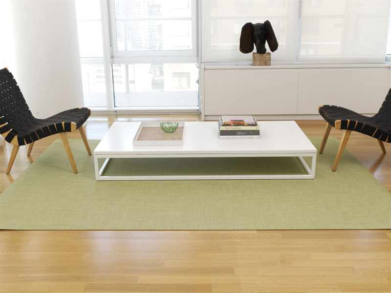 Mini Basketweave Square Large Rug by Chilewich, showing mini basketweave square large rug in live shot.
