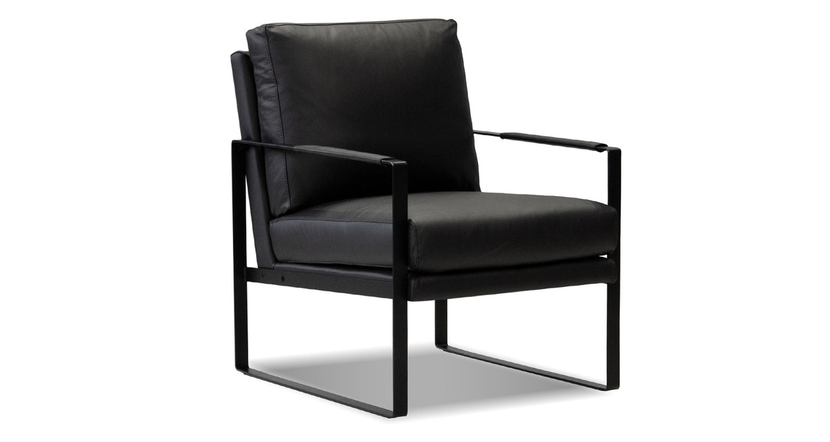 Mitchell Lounge Chair by Mobital, showing angle view of mitchell lounge chair.