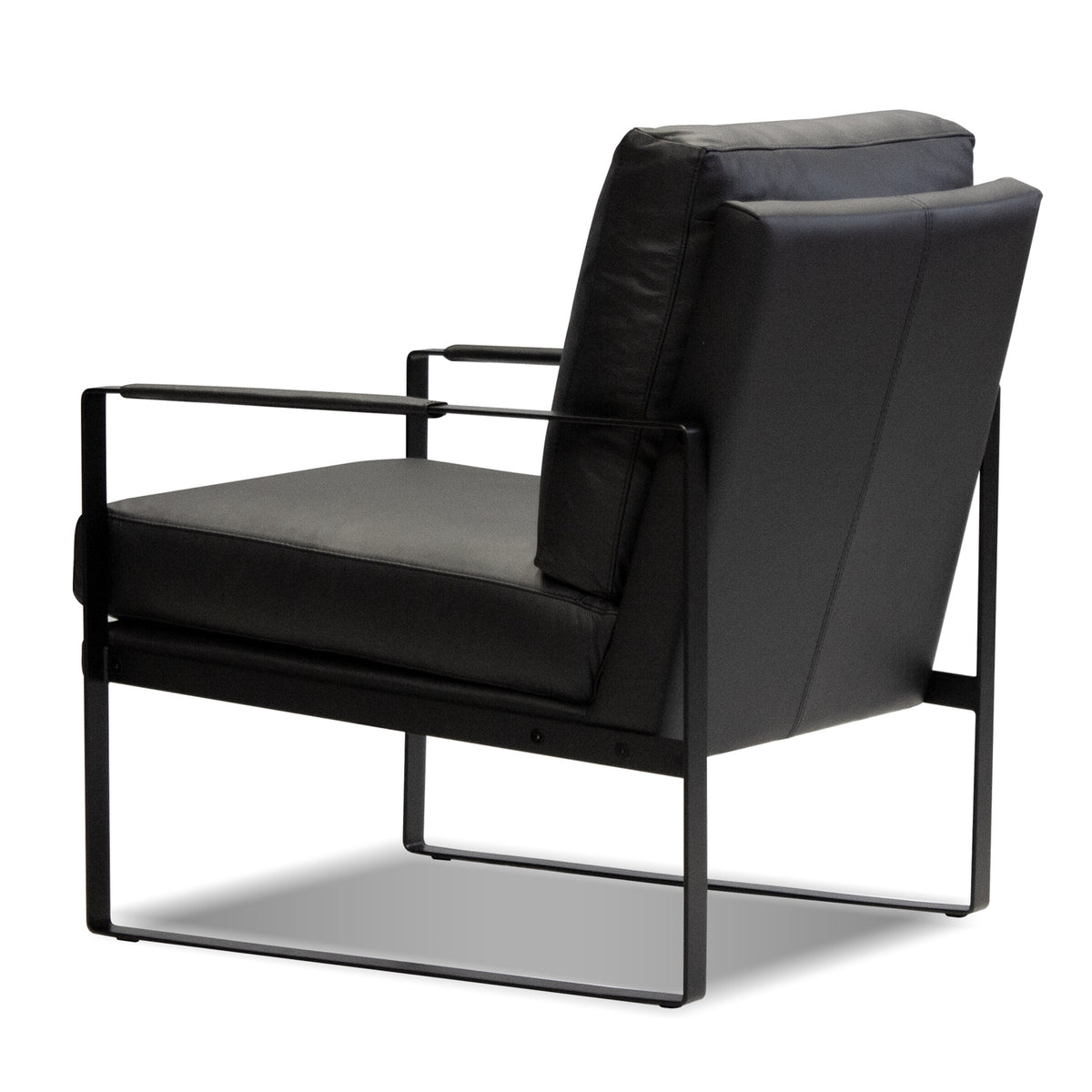 Mitchell Lounge Chair by Mobital, showing side view of mitchell lounge chair.