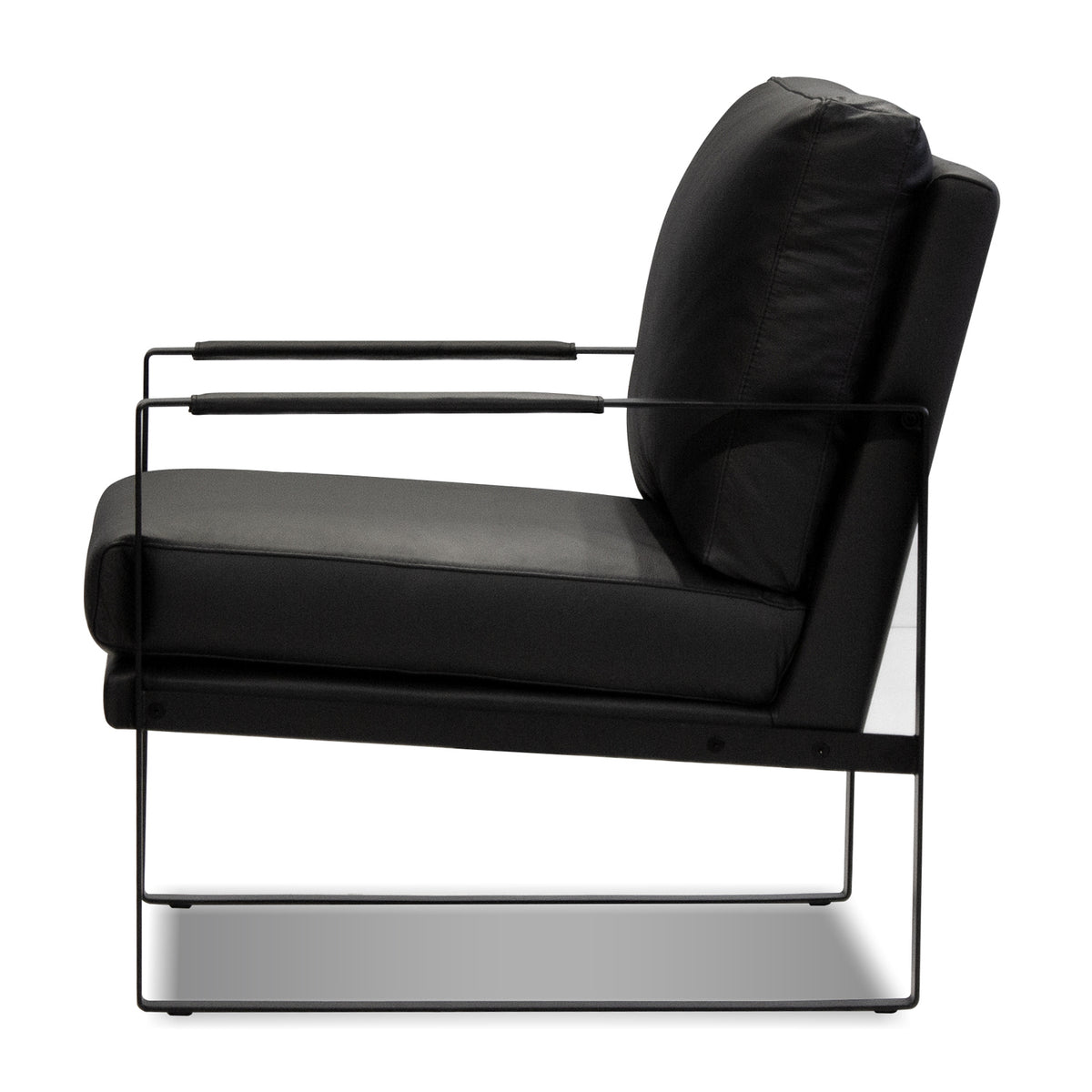Mitchell Lounge Chair by Mobital, showing side view of mitchell lounge chair.