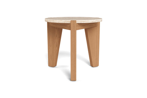 MLB Side Table by Harbour, showing front view of mlb side table in 18.7