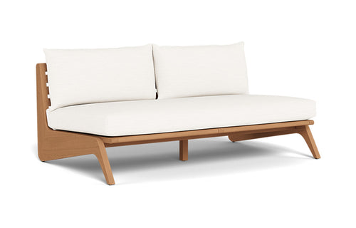 MLB Sofa by Harbour - 2-Seater, Natural Teak, Blanco Panama.