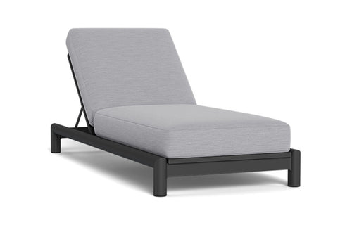 Moab Sunlounger by Harbour - Asteroid Aluminum, Cloud Panama.