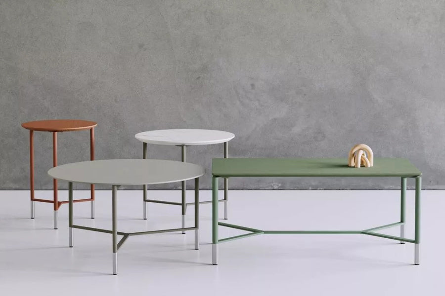 Modest Coffee Table by B&T, showing modest coffee tables in live shot.