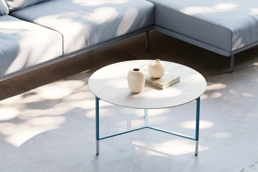 Modest Coffee Table by B&T, showing modest coffee table in live shot.