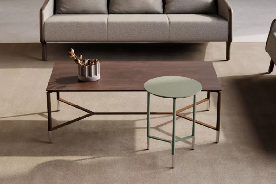 Modest Coffee Table by B&T, showing modest coffee table in live shot.