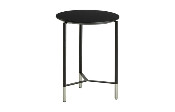 Modest Side Table by B&T - Black Laminated Top.