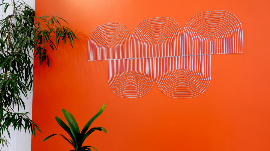 Modular Art Piece by Bend, showing modular art pieces in live shot.