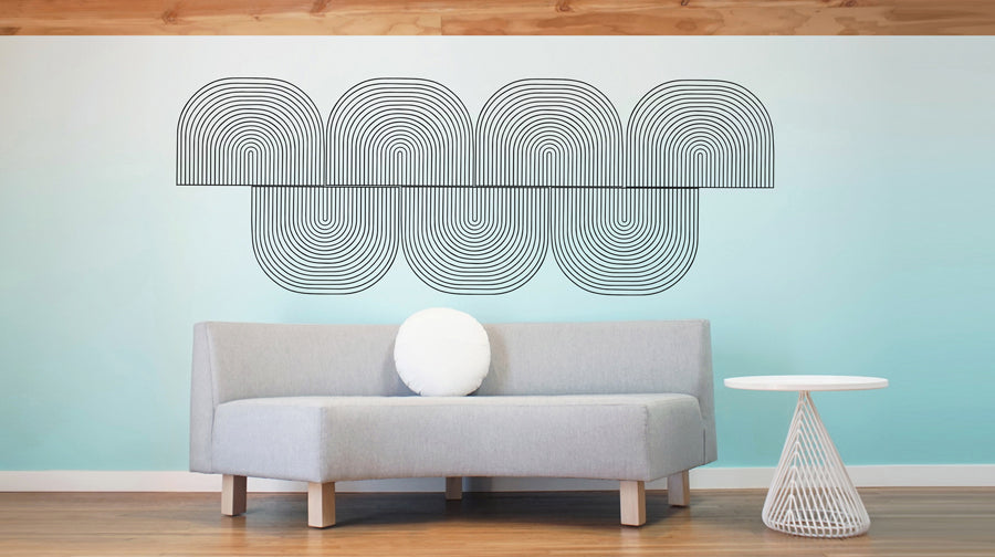 Modular Art Piece by Bend, showing modular art pieces in live shot.