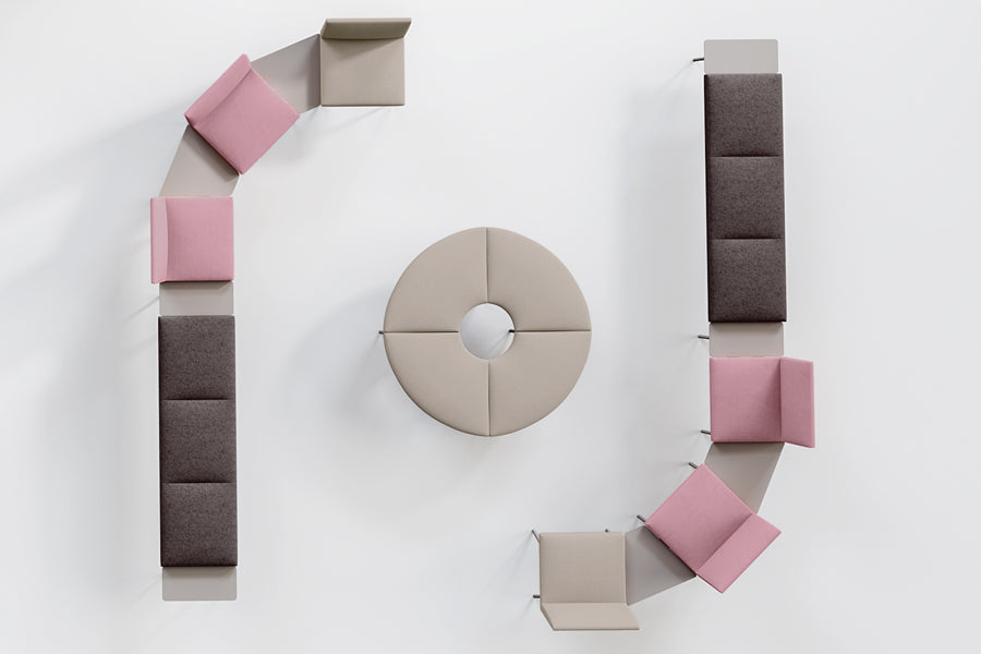 Loft Modular Side/Middle Table by B&T, showing loft modular side/middle tables in live shot.