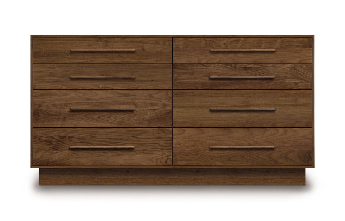 Moduluxe Dresser by Copeland Furniture - 35" High Cases (8 Drawers Dresser), Natural Walnut.