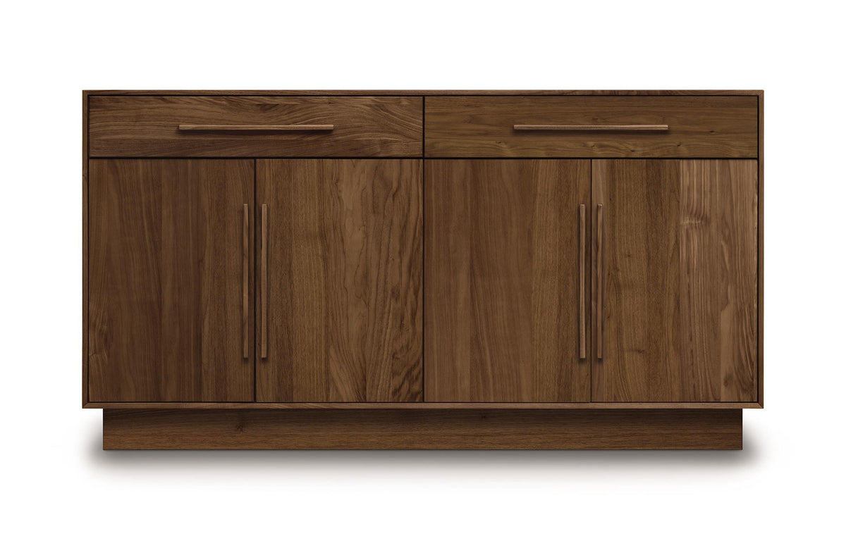 Moduluxe Dresser by Copeland Furniture - 35" High Cases (2 Drawers /4 Doors Dresser), Natural Walnut.