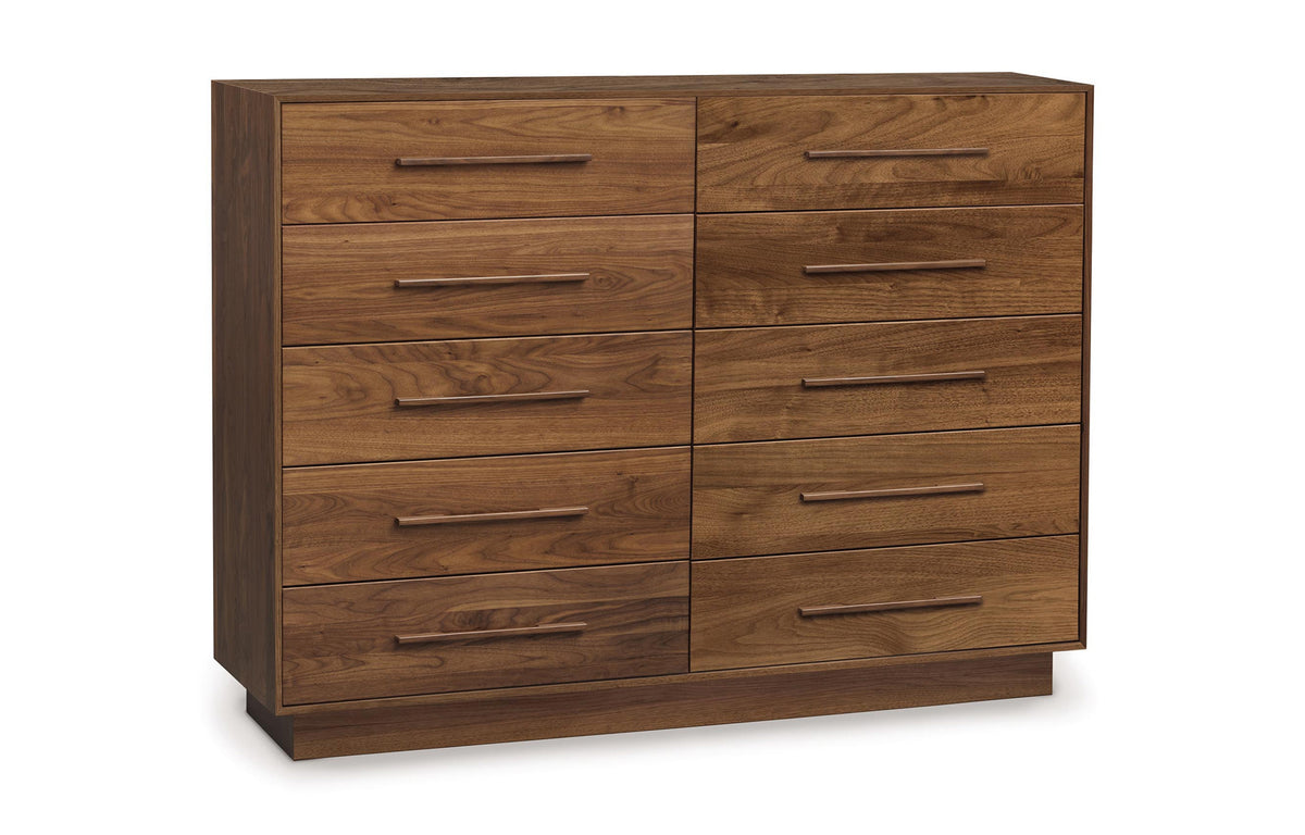Moduluxe Dresser by Copeland Furniture - 10 Drawers Dresser, Natural Walnut.