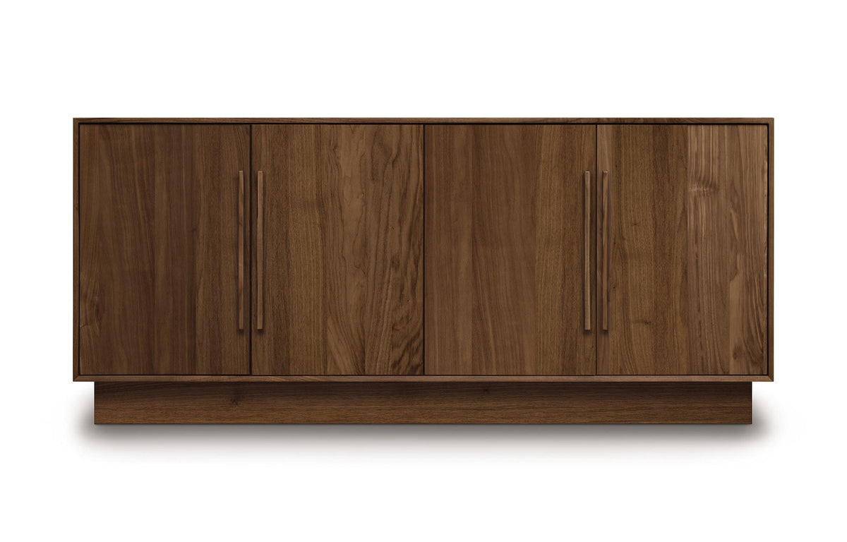 Moduluxe Dresser by Copeland Furniture - 29" High Case (4 Doors Dresser), Natural Walnut.
