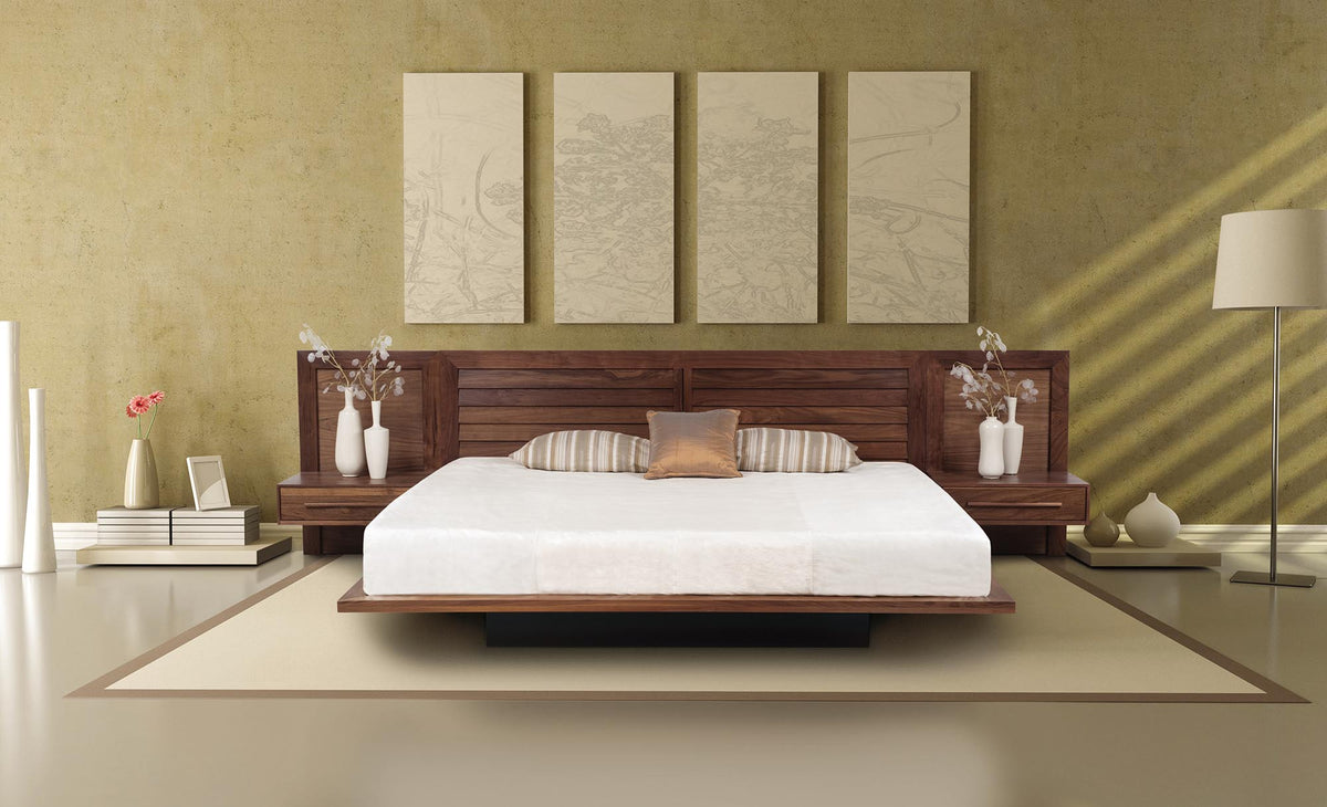 Moduluxe Nightstand by Copeland Furniture, showing moduluxe nightstands in live shot.