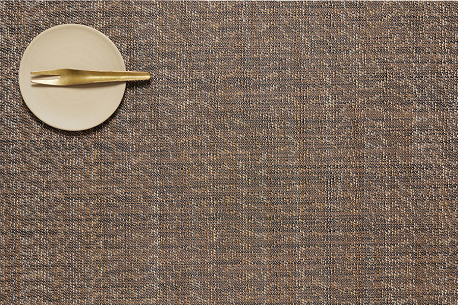 Moire Tabletop Placemat by Chilewich, showing closeup view of moire tabletop placemat in live shot.