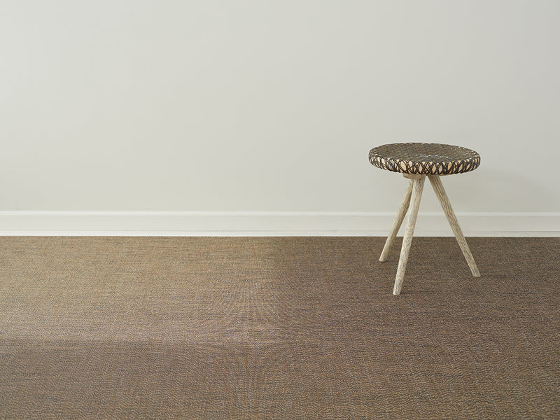 Moire Woven Floor Mat by Chilewich, showing closeup view of moire woven floor mat in live shot.