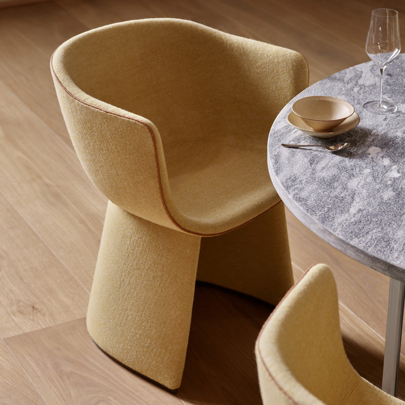 Monolit Dining Chair by Fritz Hansen, showing monolit dining chair in live shot.