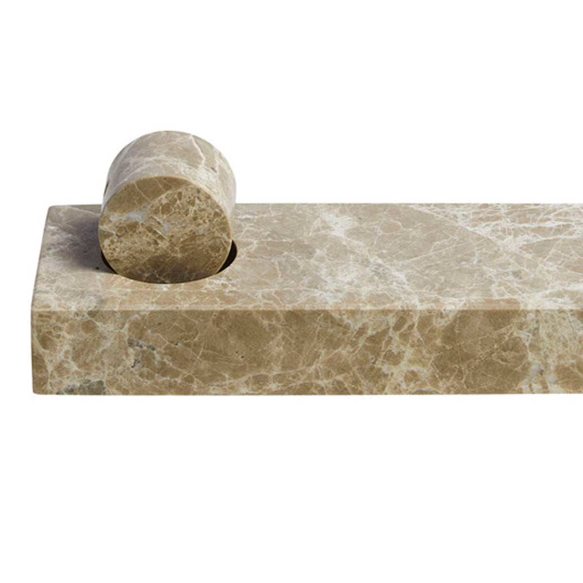 Monolith Incense Holder by Woud, showing closeup view of monolith incense holder.