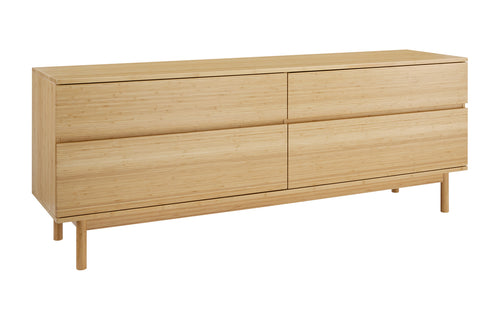 Monterey Drawer Double Dresser by Greenington - Wheat Bamboo Wood.